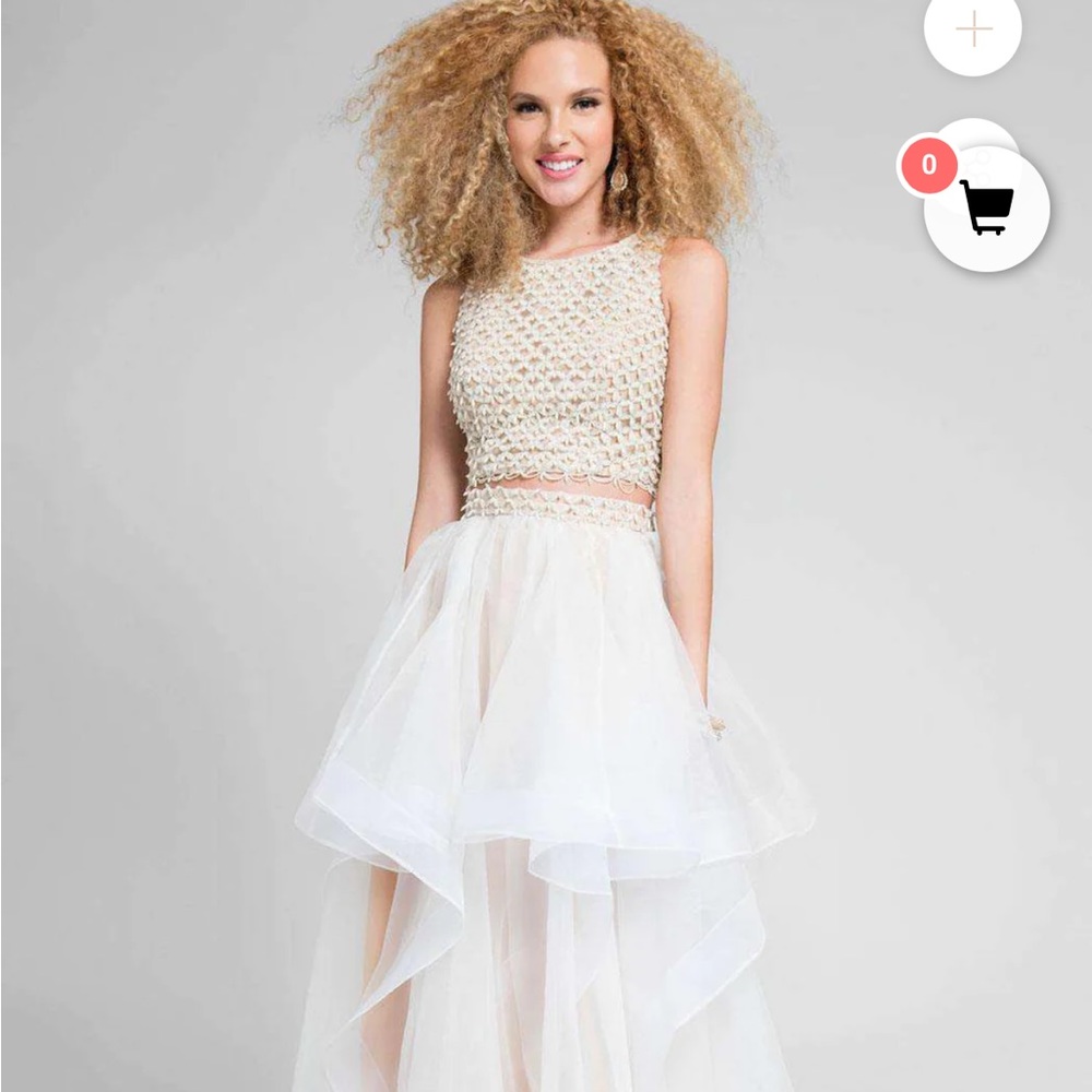 Terani Couture 2 piece beaded ball gown